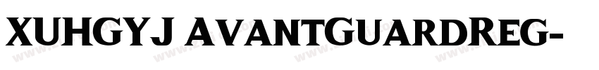 XUHGYJ AvantGuardReg字体转换